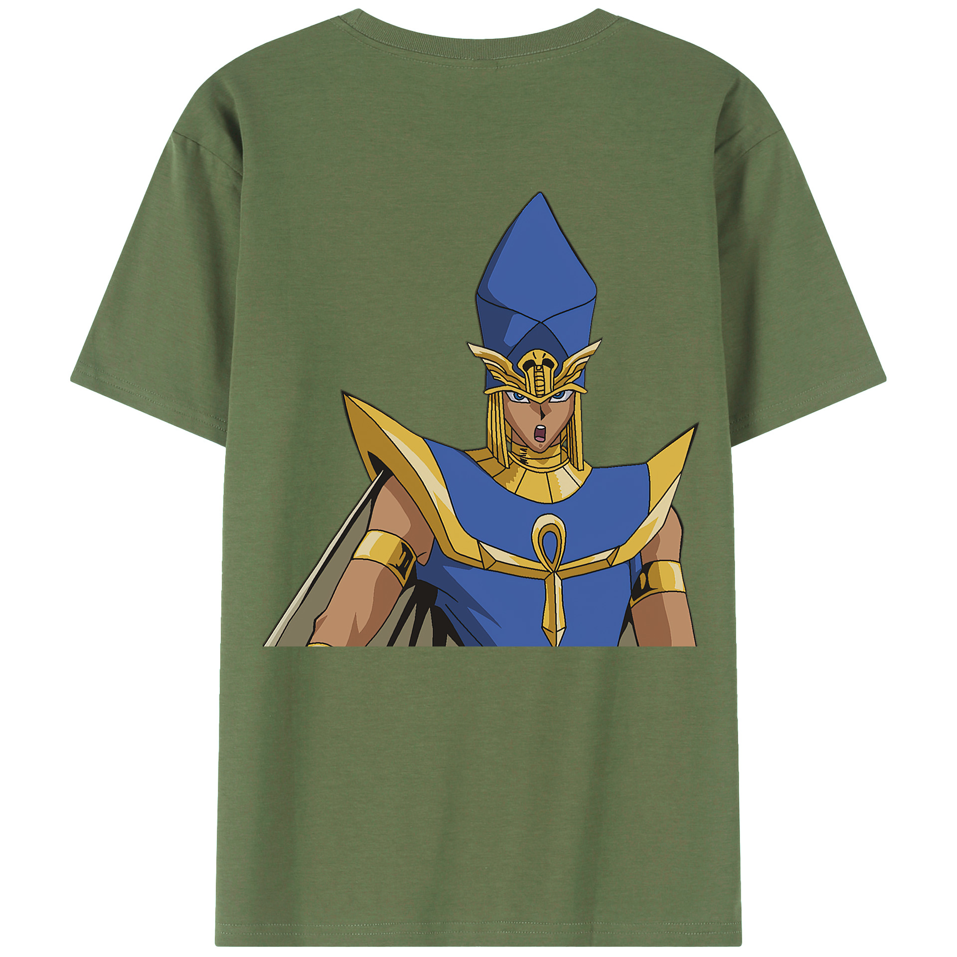（画像用） 遊☆戯☆王 Yu-Gi-Oh! 綿100％ メンズ半袖Tシャツ（バックプリント） 通気性